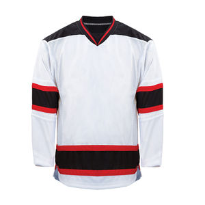 Uniformes manufacturés personnalisables de sweat à capuche de hockey sur glace de conception de logo sublimé de polyester d'ouatine - Product Image 2