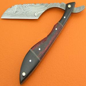 Maquinilla de afeitar recta de acero damasco, hecha a mano, Damasco, cuchillo de afeitar húmedo, cuchillo de afeitar recto - Product Image 1