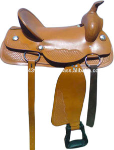 อานม้าสีน้ำตาลแบบตะวันตกขนาด60ดอลลาร์14 15 16 17 18ขี่ม้าขี่ม้า - Product Image 6