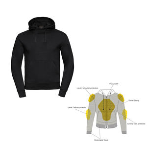 Meilleur sweat à capuche en polaire pour moto Vêtements de sport de protection approuvés CE Veste de course personnalisée de taille XL Protection principale avec côtes - Product Image 1