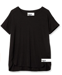 เสื้อยืดคอกลมน้ำหนักเบาแบบผ่อนคลายสำหรับผู้หญิง,โพลีเอสเตอร์64% เรยอน33% ผ้าสแปนเด็กซ์3% นำเข้าจากบังกลาเทศ - Product Image 6