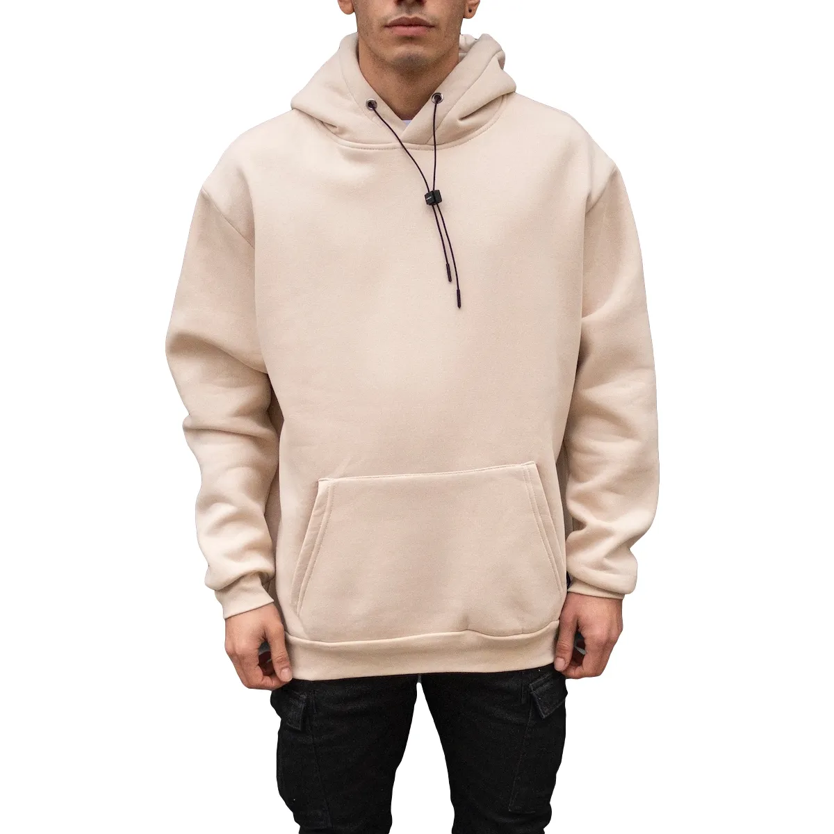 oversize 100% cotton mens oversize basic sweatshirt hoodie with kangaroo new style good best price wholesale offer trend 2020