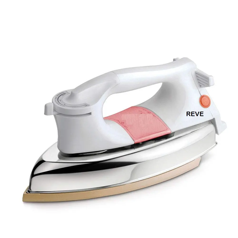 Reve Heavy Weight Dry Iron Press Box. Electric Iron for Wrinkle Free Clothes (1000 Watt)