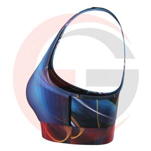 Soutien-gorge personnalisé à Sublimation pour femmes, conception Unique, haut de Sport, vêtement de Fitness, respirant, - Product Image 4