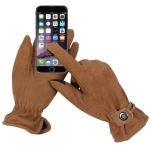 ถุงมือขับรถหนังกลับผิวกวางสำหรับตกปลากลางแจ้งและขี่จักรยานขนาดมาตรฐานถุงมือขับรถสัมผัสหน้าจอสัมผัสสำหรับฤดูหนาว - Product Image 2