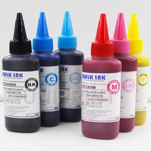 Universel 6 Couleur 100ml Encre De Sublimation compatible Pour <span class=keywords><strong>Epson</strong></span> 1400 Artisan 1430 PX700W/<span class=keywords><strong>PX800FW</strong></span>/P50/PX830FWD T0791-T0796 - Product Image 1