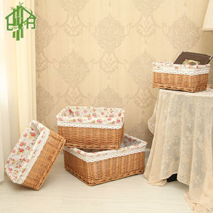 ตะกร้าหวายหวายที่ให้บริการถาดตกแต่งเก็บผลไม้ - Product Image 4