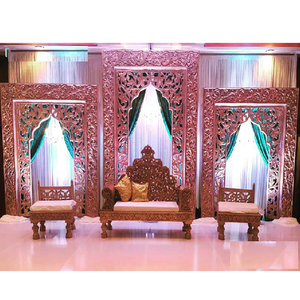 Cadres de fond de scène pour mariage indien et asiatique, faciles à installer, style Mehraab musulman, panneaux de scène Nikah au prix d'usine en Australie - Product Image 1