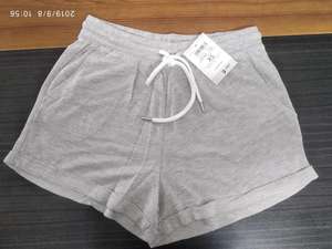 Shorts de plage, de yoga et de sport pour femmes de marque haut de gamme, respirants, écologiques, en coton doux, avec cordon de serrage, étiquettes de marque, stock du Bangladesh - Product Image 2