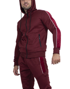 เสื้อมีฮู้ดสำหรับฝึกกล้ามเนื้อเข้ารูปมีแผงสีตัดกันสำหรับผู้ชายเสื้อมีฮู้ดสำหรับเล่นกีฬาคอเย็บปะติดปะต่อกันระบายอากาศสำหรับผู้ชายฤดูใบไม้ร่วงและฤดูหนาว - Product Image 6