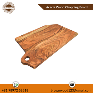 Planche à découper en bois d'acacia massif de qualité supérieure Planche de boucher en bois et planches de service Fabricant indien Fournisseur en gros - Product Image 4