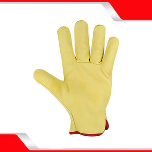 Gants de conduite en cuir de vache fendu personnalisés de meilleure qualité unisexe Gants de sécurité en cuir PU véritable pour motos et motards - Product Image 6