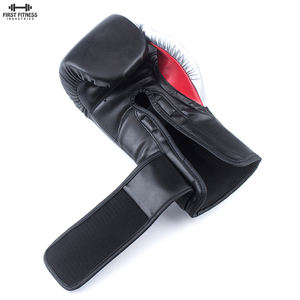 ถุงมือชกมวยหนังแท้สำหรับมืออาชีพถุงมือฝึกชกมวยโลโก้ได้ตามต้องการ - Product Image 4