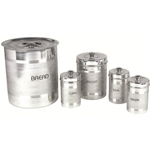 Prix de gros NEELKANTH/MAXFRESH Ensemble de récipients de stockage de café hermétiques en acier inoxydable pour thé et sucre, capacité 3-6L - Product Image 2