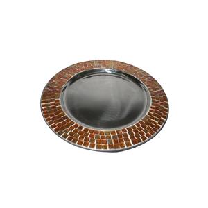 Assiettes de présentation en or faites à la main de qualité supérieure Assiette de présentation en métal pour décoration de mariage - Product Image 1