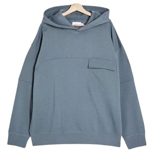 Venta caliente stuart de fábrica de los hombres de encargo de jersey de lana tela de bolsillo de carga sudaderas con capucha - Product Image 3