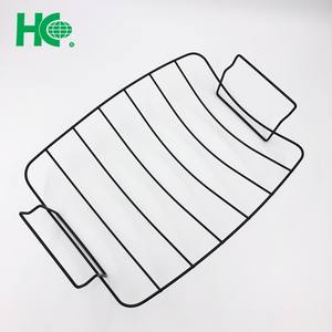 Outils de barbecue en métal de support de côtes de gril antiadhésif chromé noir - Product Image 3
