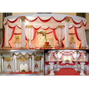 Mandap portable exclusif pour mariage, style colonne romaine, en fibre de verre, couleur personnalisable, pour événements au Royaume-Uni, en Inde, en Louisiane et événements royaux - Product Image 1