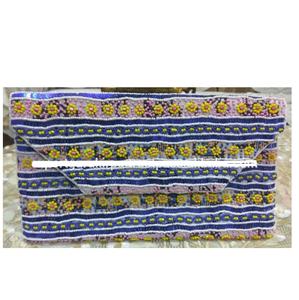 กระเป๋าคลัทช์สำหรับงานปาร์ตี้ริมชายหาด สไตล์ยุโรป ดีไซน์ยิปซี ผ้าทอมือวินเทจ ประดับลูกปัด เป็นมิตรกับสิ่งแวดล้อม หลายสี ขายส่ง - Product Image 1