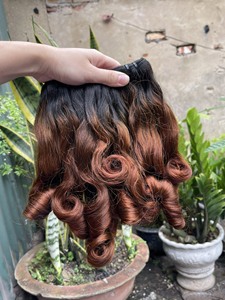 Funmi-mechones de cabello humano rizado, Pelo Rizado pixie con cutícula de 100% de pelo vietnamita, rizado mágico/hinchable - Product Image 2