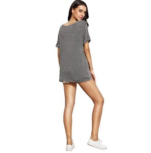 New arrival <b>top</b> quality women's blank cotton Summer Short Sleeve Loose Casual T-Shirt - Product Image 4