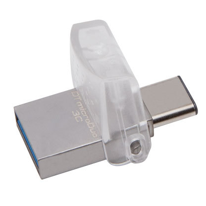 New DTDUO3CG3 64GB DataTraveler OTG MicroDuo 3C USB 3.2 Flash Drive Encryption 200MB/s USB Type-C Interface Plastic Stick Stock