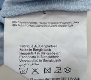 Exceso de prendas de vestir/prendas de vestir de la marca etiquetas las mujeres las niñas de manga corta de cuello redondo de algodón Casual T camisas Bangladesh Stocklot - Product Image 5