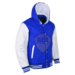 แขนหนังเบสบอลเล็ตเตอร์แมนเสื้อตัวแทนที่กําหนดเอง Chenille เย็บปักถักร้อยสําหรับผู้ชายยืนสบายๆแจ็คเก็ตฤดูหนาว - Product Image 2