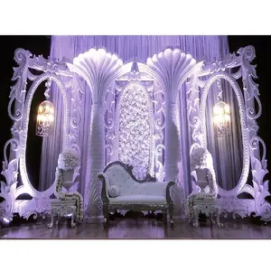 Astonishing Western Wedding Stage Decor FL Stylish & Chic Wedding Reception Stage Set Exclusive Wedding FRP Stage Decoration