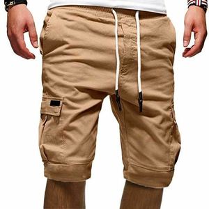 Drawstring <b>Cargo</b> Jogger Multiple Pockets Shorts Summer Leisure Pants <b>Work</b> Trousers Cotton Made in Pakistan - Product Image 4
