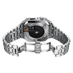 Acier inoxydable de luxe pour bracelet de montre pour série 7/6/SE/5/42mm/40mm bracelet en métal argent/or/or rose - Product Image 2
