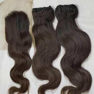 Extensions de cheveux naturels indiens Remy ondulés bouclés - Product Image 4