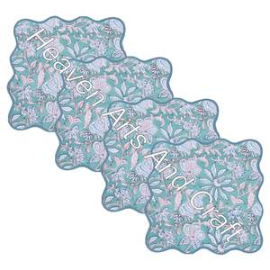 51x51cms Scallop Napkins Solid Color Scallop Napkins Hand Block Print Hotel Restaurant Use Wholesale High Quality Home Decor - Product Image 5