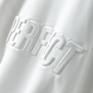 Vente en gros de sweats à capuche décontractés pour hommes en éponge française style urbain personnalisé 100% coton pull ras du cou pour hommes sweat-shirt en relief - Product Image 6