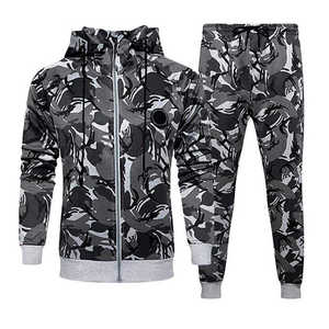 Chándal de manga larga para hombre, chándal informal de sublimación para deportes, cálido, para correr, conjunto deportivo Atlético - Product Image 1