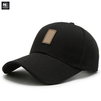 Gorra de béisbol de la liga de béisbol para hombre, gorro de béisbol con espalda cerrada, algodón lavado en blanco, 6 paneles, 2021