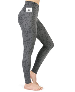 Women's Cross Waist Yoga Leggings With Inner Pocket Sports Gym Workout Running Pants Cross Waist Yoga Leggings - Product Image 2