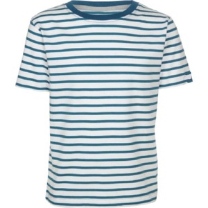 Camisetas a rayas con cuello redondo para mujer, playera de diseño de gran tamaño a rayas de alta calidad, precio barato, camiseta de mujer 100% de algodón - Product Image 6