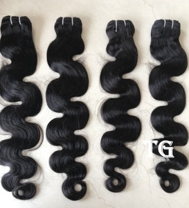 100% brut non transformé en gros cuticule aligné vierge Remy 22 pouces vague de corps brésilien cheveux humains paquet indien vendeur femmes - Product Image 2