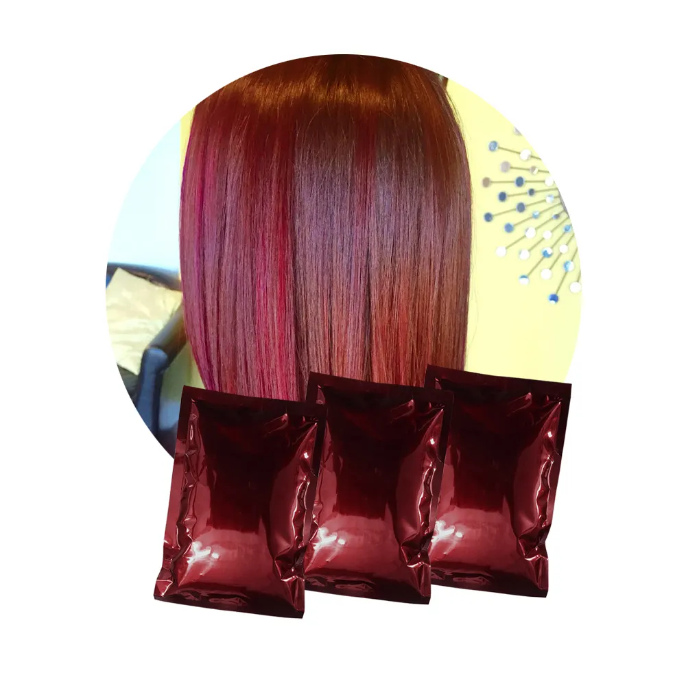 Ecocert प्रमाणपत्र अच्छी गुणवत्ता हर्बल शराब लाल बालों का रंग प्राकृतिक दिखने रंगीन लाल बाल