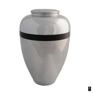 Nouveau design et urnes de crémation pour adultes en laiton de qualité supérieure avec finition or et gris clair pour les cendres humaines. - Product Image 6