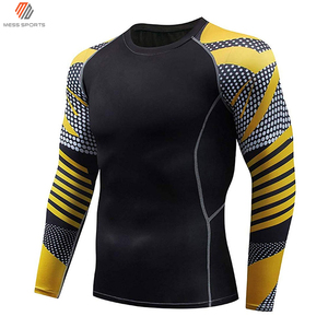 Men's Long Sleeve Rash Guard Compression Shirt With American Flag Stars And Stripes <b>Print</b> Quick Dry For <b>Surfing</b> - Product Image 4