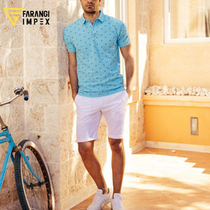 Polo brodé en coton pur à manches courtes pour homme, col à revers, nouvelle collection automne-hiver 2026, personnalisable OEM - Product Image 6