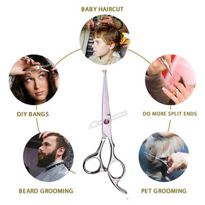 Professional High Quality Razor Blades Salon <b>Left</b> <b>Handed</b> Hair Cutting <b>Scissors</b> With Stainless Steel For Men And Women - Product Image 5