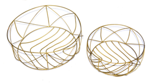 Iron Wire Mesh <b>Storage</b> <b>Basket</b> Round Iron <b>Gold</b> Fruit Vegetables <b>Basket</b> Center Table Decorative Fruit <b>Basket</b> - Product Image 6