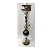 Chicha royale en laiton plaqué or pour une fumée saine