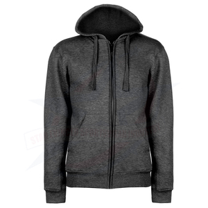 Sudadera de poliéster con capucha y sudor para hombre, camisa azul de alta calidad OEM, bordado liso personalizado, ropa para hombre - Product Image 5