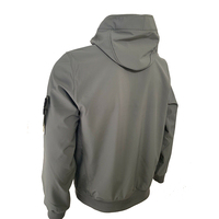 Couleur unie à manches longues impression vierge personnalisé respirant de haute qualité coupe-vent softshell randonnée en plein air veste softshell