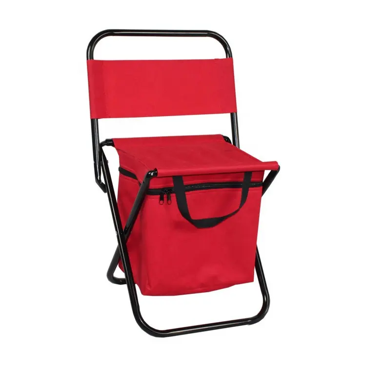 Ele-126, mais barato Cadeira Dobrável de Acampamento Fezes com Cooler Saco do Piquenique para Viagens de Pesca Ao Ar Livre Praia CHURRASCO Com o Logotipo Personalizado