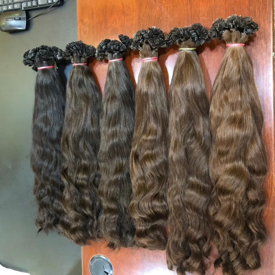 PUREST QUALITY CERTIFIED CAMBODIAN HUMAN REAL HAIR FAST DELIVERY BEST FINISHING KERATIN TIP HAIR EXTENSION AT BEST OFFERS